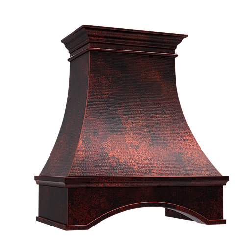 coppersmith red fire range hood