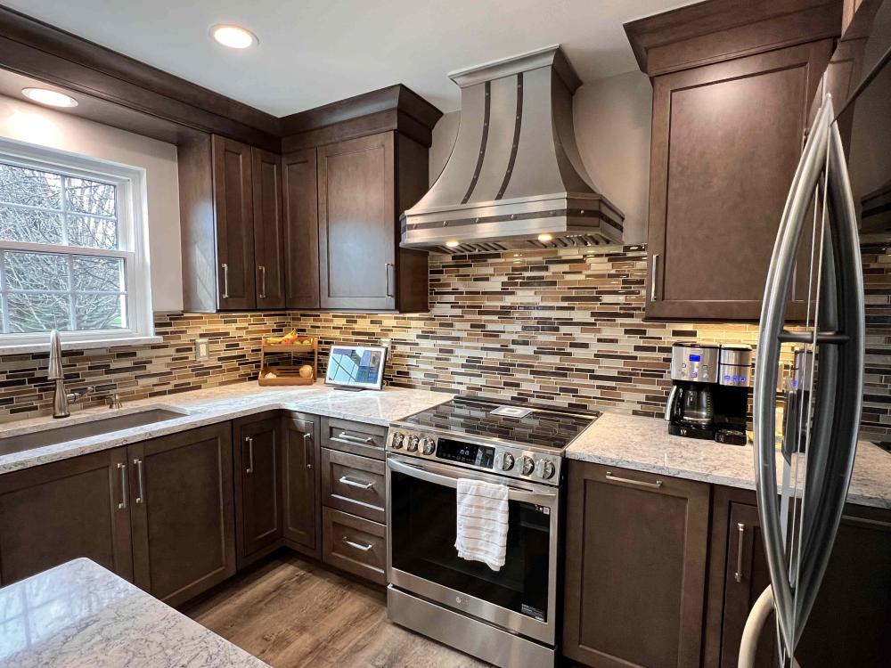 modern brown cabinets