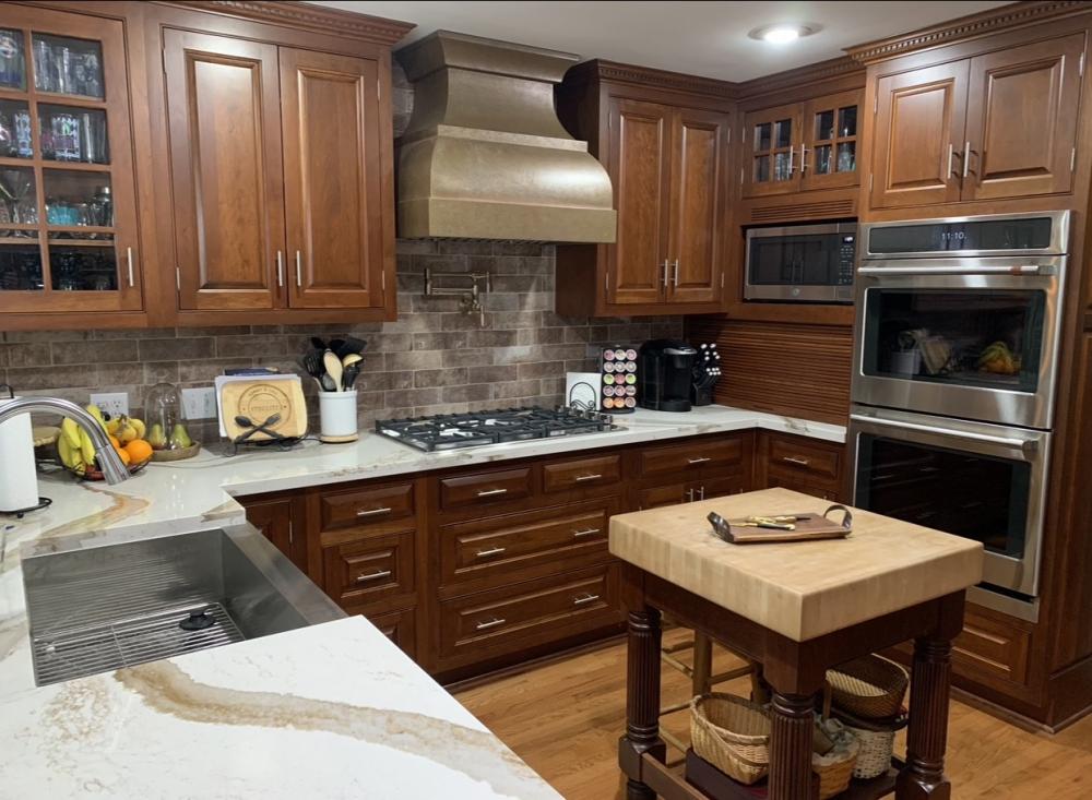 classic brown cabinets