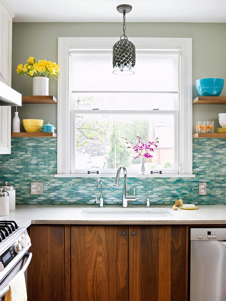 colorful backsplash