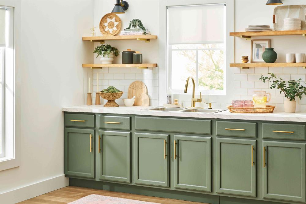 green cabinet trends