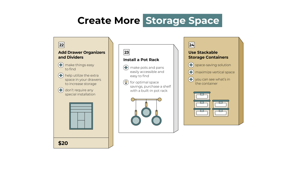 create more storage space