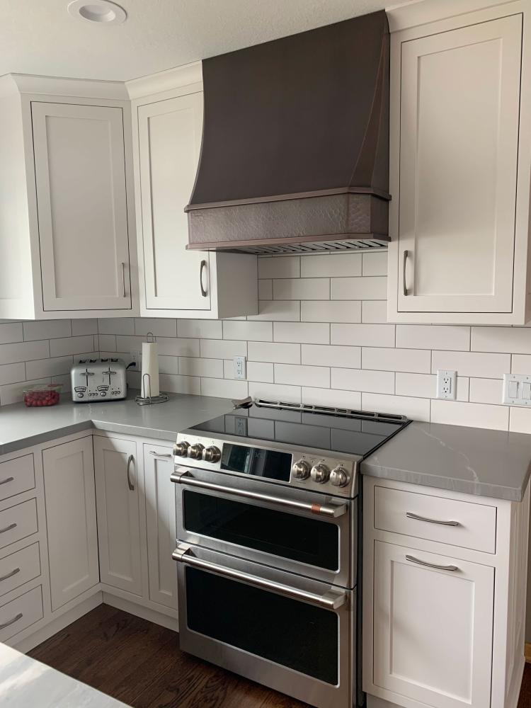 modern kitchen with quartz countertop