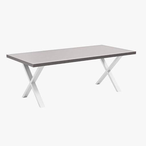 rectangular stainless steel table