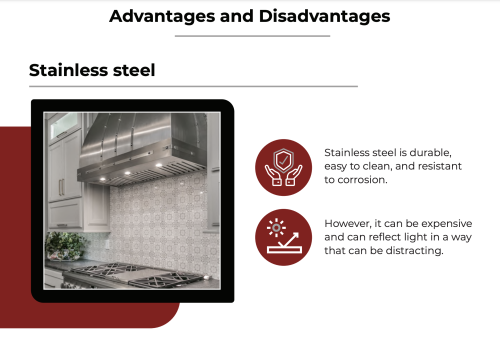 stainless steel range hoods