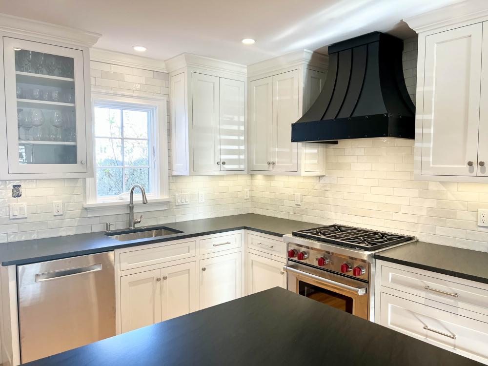 white brick backsplash