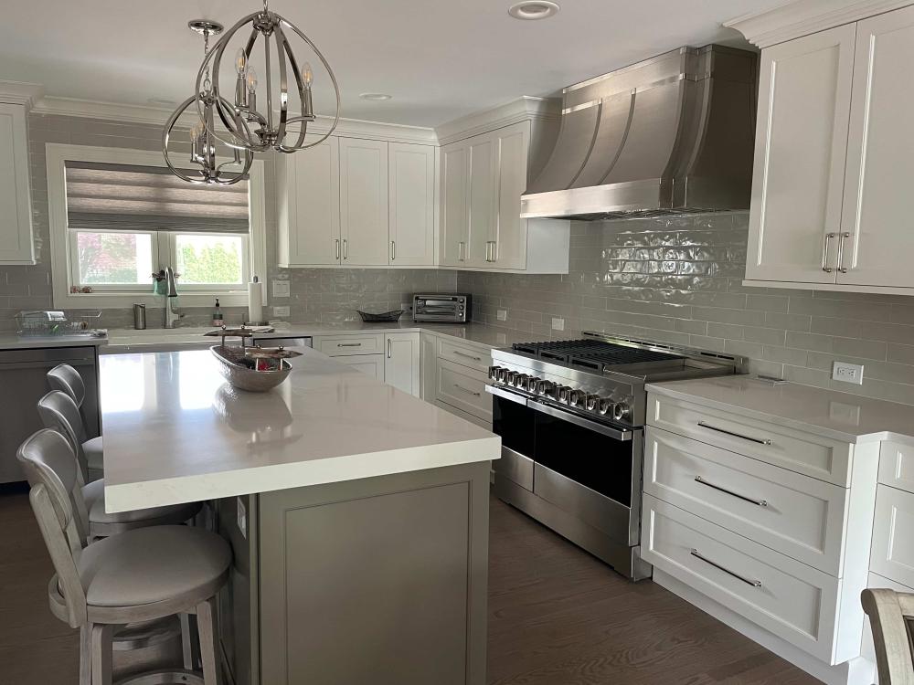 beautiful white kitchen countertops