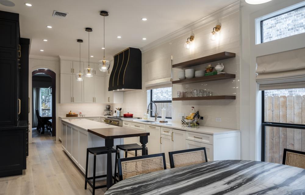 beautiful white backsplash