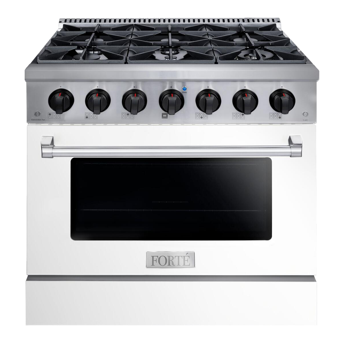 The Luxury 36” FORTÉ Freestanding Gas Range in White is Here